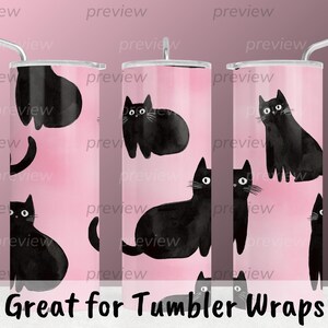 Watercolor Cat PNGs - Cute Digital Art for Cat Lovers - Printable Cat Illustrations for Home Decor and Crafts