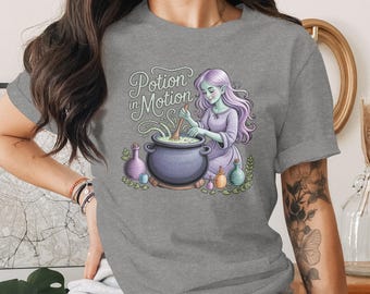 Potion Witch PNG,Potion in Motion, Digital Download, Translucent, High Resolution, Halloween, Spooky Season, Witchcraft, Cauldron, Magical