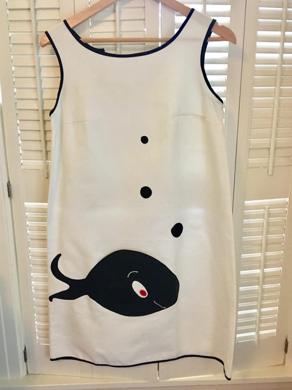 Whale dress shift Campus Casuals A-line