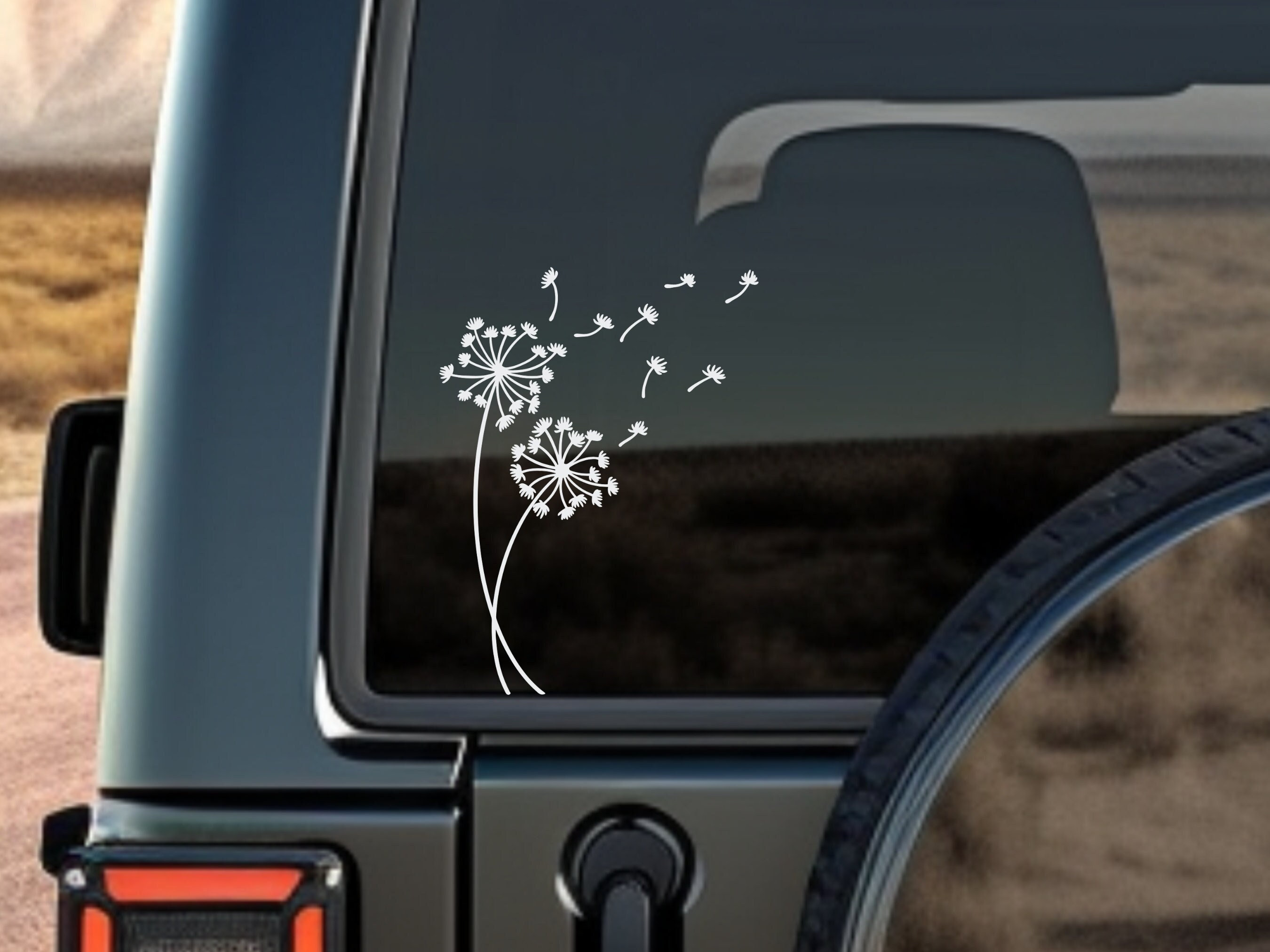 Wildflower Vinyl Decal - Wildflower Sticker Wildflower Car Decals for Laptop Decal for Tumblers Water Bottle Decals for Trucks Mirror Window
