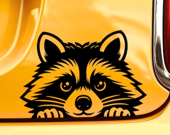 Peeker Sticker - Raccoon Decal Peeking Car Decals for Tumbler Raccoon Stickers Laptop Decal Window Decal Stickers Raccoon Tail Funny Sticker