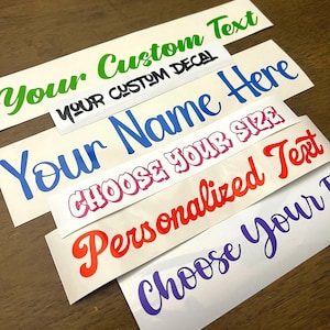 Custom Text Vinyl Decal - Custom Decal For Laptop Stickers Personalized Vinyl Decal Sticker Custom Sticker Decals for Car Decals For Tumbler