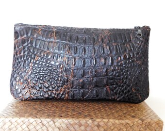 brown croc bolsauette bolsa
