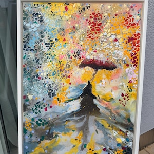 Original Acrylgemälde "Rain" | Figurativ | 50cm x 70 cm | Original Painting