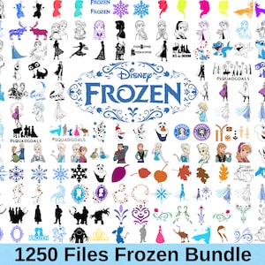 Frozen Svg, Frozen Svg Bundle, Elsa Svg, Anna Svg, SVG for Cricut, Princess svg, Olaf Svg, Cricut, Olaf and Anna Svg,Frozen Princess Clipart
