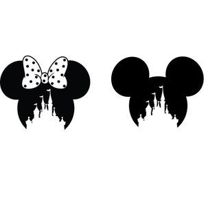 Castle svg bundle, princess svg, castle clipart, Heart Head Mickey mouse,magic kingdom svg,cut files for cricut silhouette,Castle png bundle