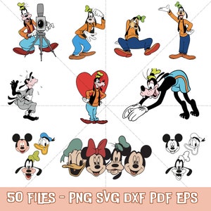 Goofy Svg bundle, Goofy png bundle, goofy png clipart set, Mickey mouse friends, goofy package, instant download, Goofy cricut file