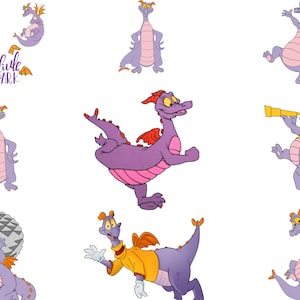 Epcot Figment inspired Png bundle, One Little Spark, Journey to Imagination, Figment Clipart, Figment Png, svg for cutting machines