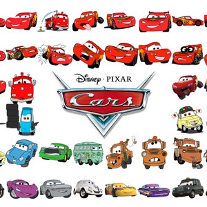 Cars Svg Bundle, Cars Clipart, Cars Png Bundle, Planes and Cars Birthday Bundle, Instant Download, Instant Download Lightning Mcqueen Mater