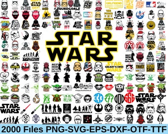 star wars svg, 2000+ starwars svg bundle, star wars png, svg files for cricut, darth vader svg, mandalorian svg, svg for cricut, Layered