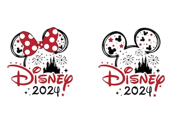 2024 Vacation Castle Mouse, Head Bow Svg Png, Family Vacation Trip Svg, Cricut, Silhouette, Customized Trip Svg, Cut File, Sublimation, png
