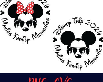 Family Vacation Shirt Design Set, Mouse Castle Graphic Files for Crafts