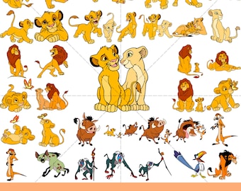 Lion King Svg Bundle, Simba Svg Files for Cricut, Lion King Png, Hakuna Matata Svg for Shirts, Layered Svg Files Instant Download