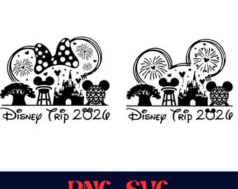 2026 Family Vacation Castle Ears SVG Bundle, Matching Trip Shirts Cut Files