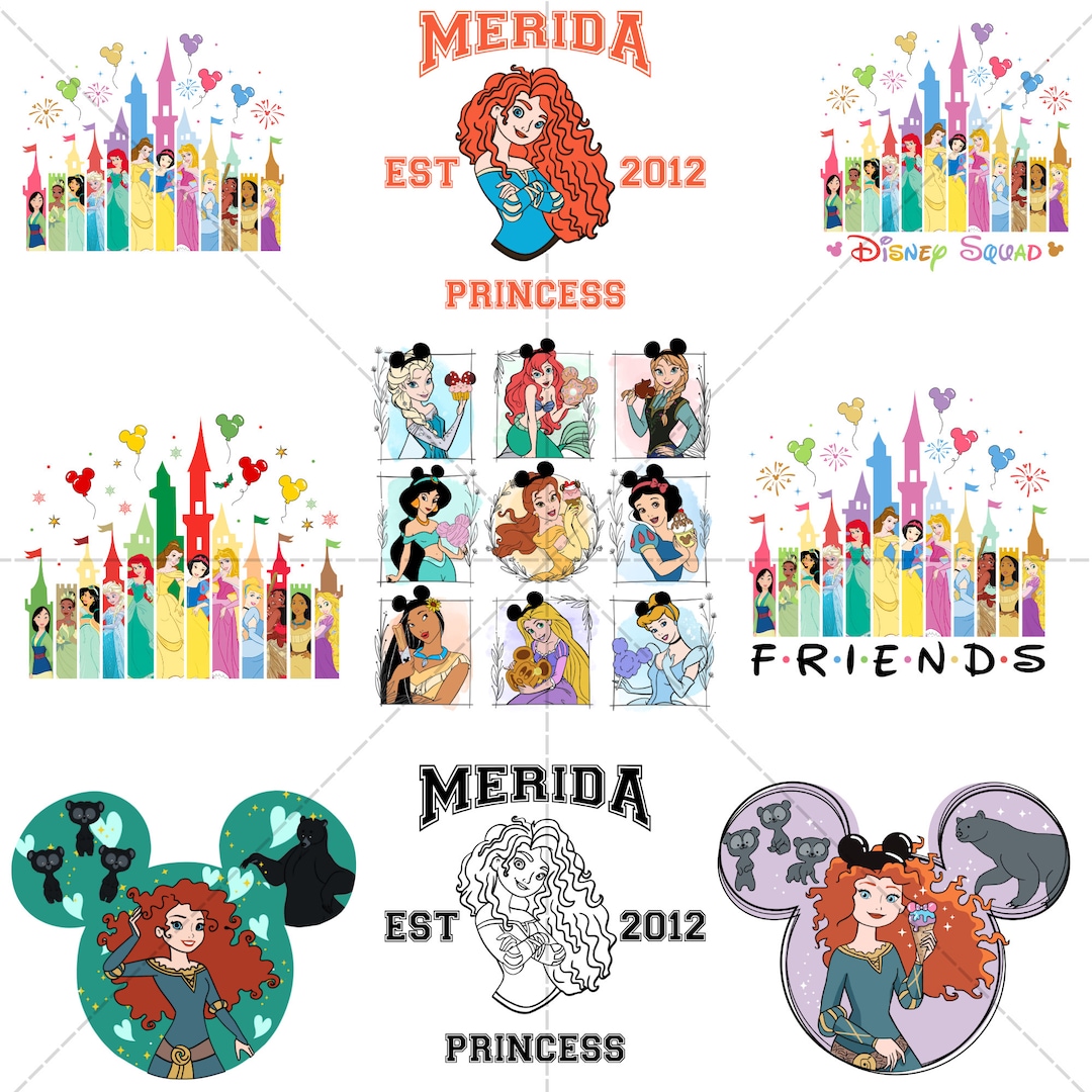 Merida Png, Princesses Png, Vintage Princess Png, Vacay Mode Png ...