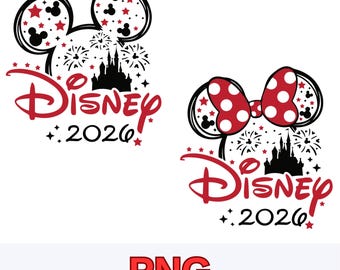 2026 Castle Ears Vacation Png Set, Fireworks Trip Design, Family Travel Shirt Art