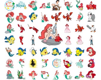 Little Mermaid Svg Bundle, Ariel Clipart, Little mermaid Svg, Princess Svg, The Little Mermaid Clipart, Princess clipart, Instant Download