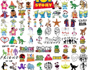 Pacchetto SVG di Toy Story da 1500 file, file Svg di Woody per Cricut, Toy Story Png, Buzz Lightyear Svg per camicie, Toy Story Clipart, Toy Story SVG