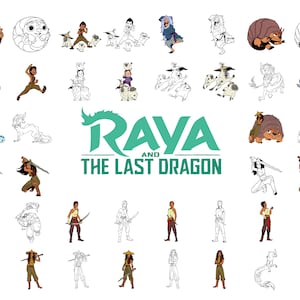 Raya SVG, Raya and the Last Dragon Svg Bundle, Raya Svg For Cricut, Silhouette, Instant Download, Raya For Cricut, Raya Cartoon