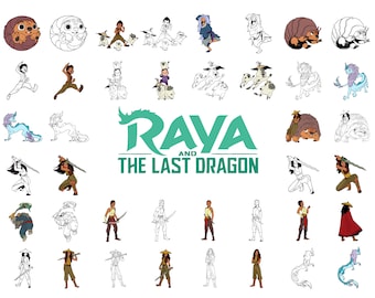 Raya SVG, Raya i ostatni smok Svg Bundle, Raya Svg dla Cricut, sylwetka, natychmiastowe pobieranie, Raya dla Cricut, Raya Cartoon