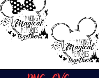 Family Vacation 2026 Mouse Head Design, Magical Memories Trip PNG SVG