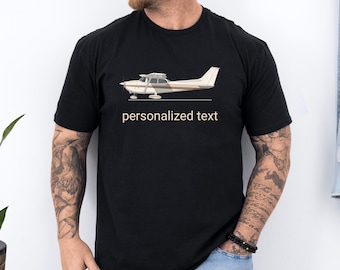 Personalized Pilot Shirt | Aviation Lover Custom Plane Tee | Pilot Gift Customizable Aircraft T-Shirt | Plane Illustration Top