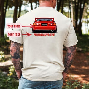 Camiseta GT4 Comfort Colors®, personalizada para Toyota Celica GT-Four, con estampado en la espalda, para amantes de los coches GT4, con texto personalizado, ideal como regalo para amantes de los coches.