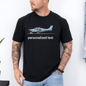 Personalized Airplane Shirt | Custom Pilot Top | Airport Code Shirt | Flight Student Gift Tee | Custom Plane Owner T-Shirt | Flight Club Tee