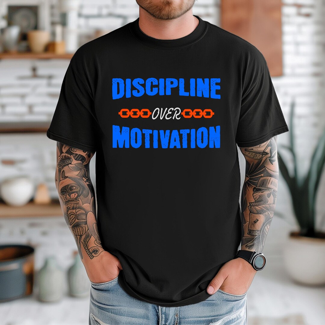 Comfort Colors® Discipline Over Motivation Tee | Gym Discipline Shirt ...