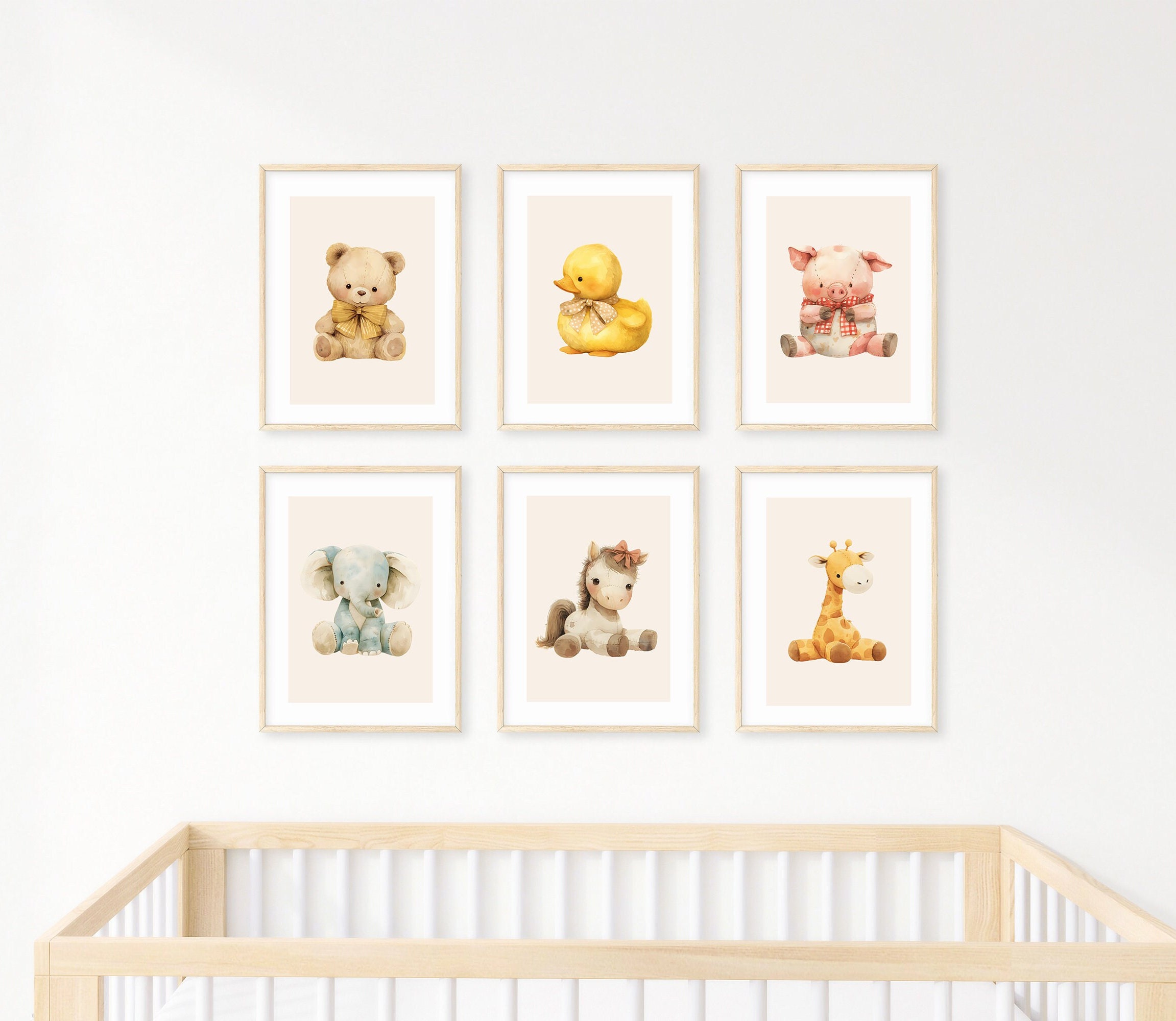 Printable Set of 20 Babies Animal Nursery Wall Art Prints. Watercolor ...