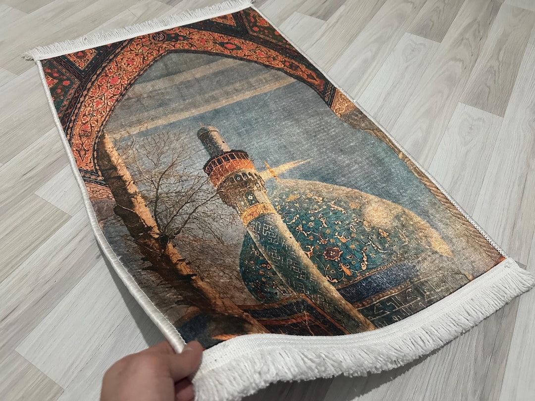 Dome Rug Islamic Dome Minaret Art Rug, Vintage Mosque Decor Carpet, Small ...