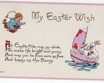 May Your Path In Life Be Straight Mit Eferyding Going Smooth S Bergman New York Antique 1913 Postcard