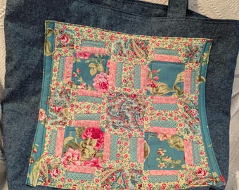 Quilt front tote