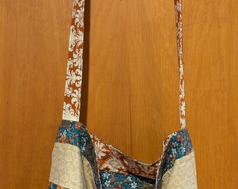 Fall cross body tote bag