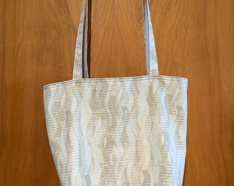bolso tote de lona de algodón forrado
