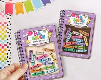 Teacher Magnet, Custom Name Teacher Shaker, Notebook Shaker With Student's Name, Teacher Appreciation Gift, End Of Year Gift, Locker Magnet