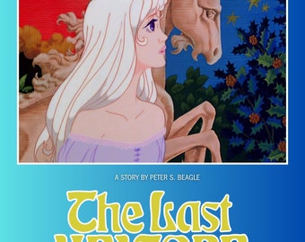 Impression d&#39;art unique de la dernière fan de la dernière licorne