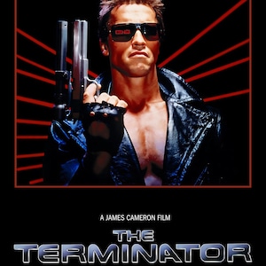 Retro Fan Art Print for The Terminator Movie | 1984 Sci-Fi Poster