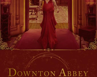 Impression élégante d&#39;affiche de fan du film Grand final de Downton Abbey