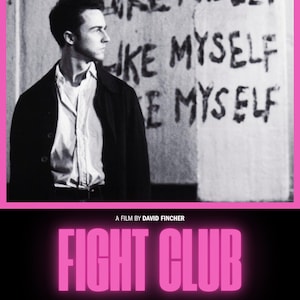 Unique Fight Club Alternate Movie Poster | Alternative Graphic Wall Print