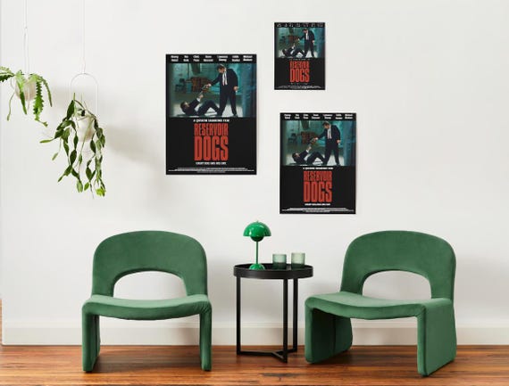 レザボア・ドッグスのポスター｜90年代の映画ウォールアート - Etsy 日本