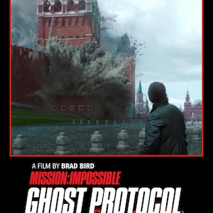 Mission Impossible Ghost Protocol Alternate Fan Poster Art Print