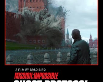 Mission Impossible Ghost Protocol Alternate Fan Poster Art Print