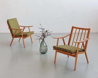 Paar fauteuils uit het midden van de eeuw, Tsjechoslowaakse TON Factory, vintage jaren 60/70