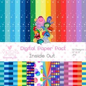 Inside Out 2 PNG, paquete Inside Out, PAPEL DIGITAL Inside Out, Ira Alegría Tristeza Vergüenza Ansiedad, Envidia, Hastío, Inside Out 2