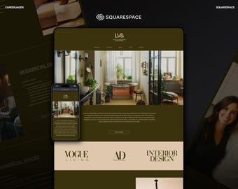 Minimal Squarespace 7.1 Website Template for Architects, Interior Designers | Modern Portfolio for Creatives & Studios