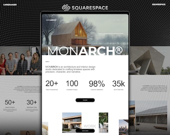 Squarespace Minimal Architect Website & Interior Design Site Template | Modern Squarespace DIY Website theme for Creative Studio Site