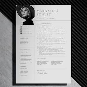 Lebenslauf Vorlage Deutsch, Bewerbungsvorlagen Deutsch, Moderne Bewerbungsvorlage Word, Bewerbungsmappe, Bewerbung Vorlage, CV Vorlage Word