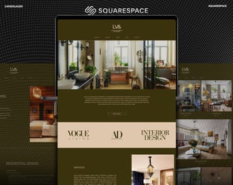 Premium Squarespace Interior Design Site | Minimalistyczny motyw Squarespace 7.1 dla agencji architektonicznych i wystroju wnętrz