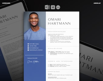 Lebenslauf Vorlage Schüler Praktikum Ausbildung Schülerpraktikum Bewerbung Tabellarischer Lebenslauf Schüler Word, Canva, InDesign